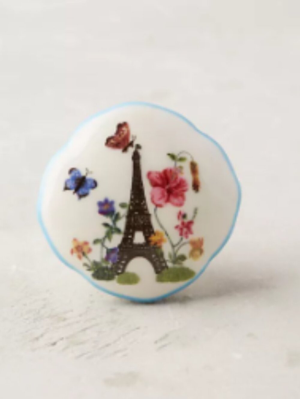 Anthropologie Nathalie Lete Les Animaux Knob Eiffel Tower in Sky - NOWT